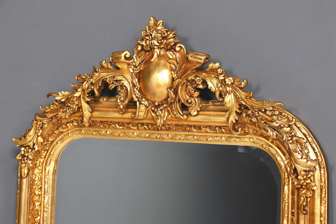 Stilvoller Prunk Barock Stil Wandspiegel Ornamenten Gold Spiegel Flurspiegel Spiegel