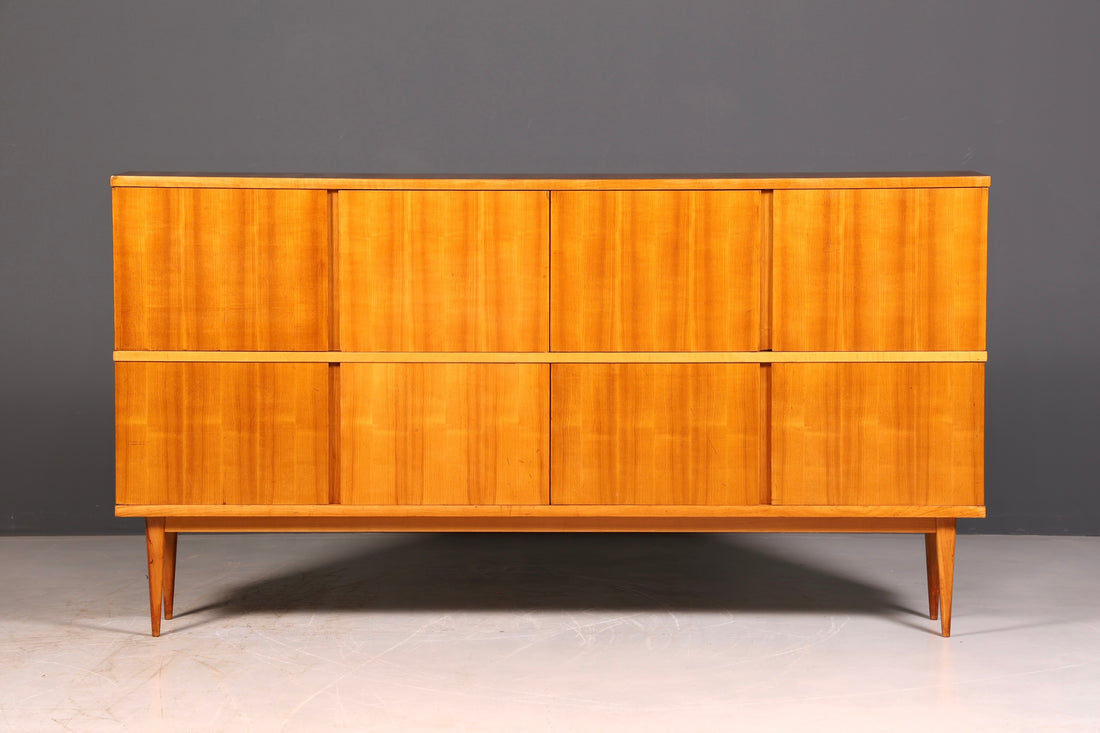 Traumhaftes XXL Mid Century Sideboard Retro Highboard 60er Jahre Schrank Anrichte Kommode echt Holz