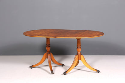 Wunderschöner Englischer Tisch ausziehbarer Esstisch Regency Stil Antik Stil 60s Küchentisch Eibe