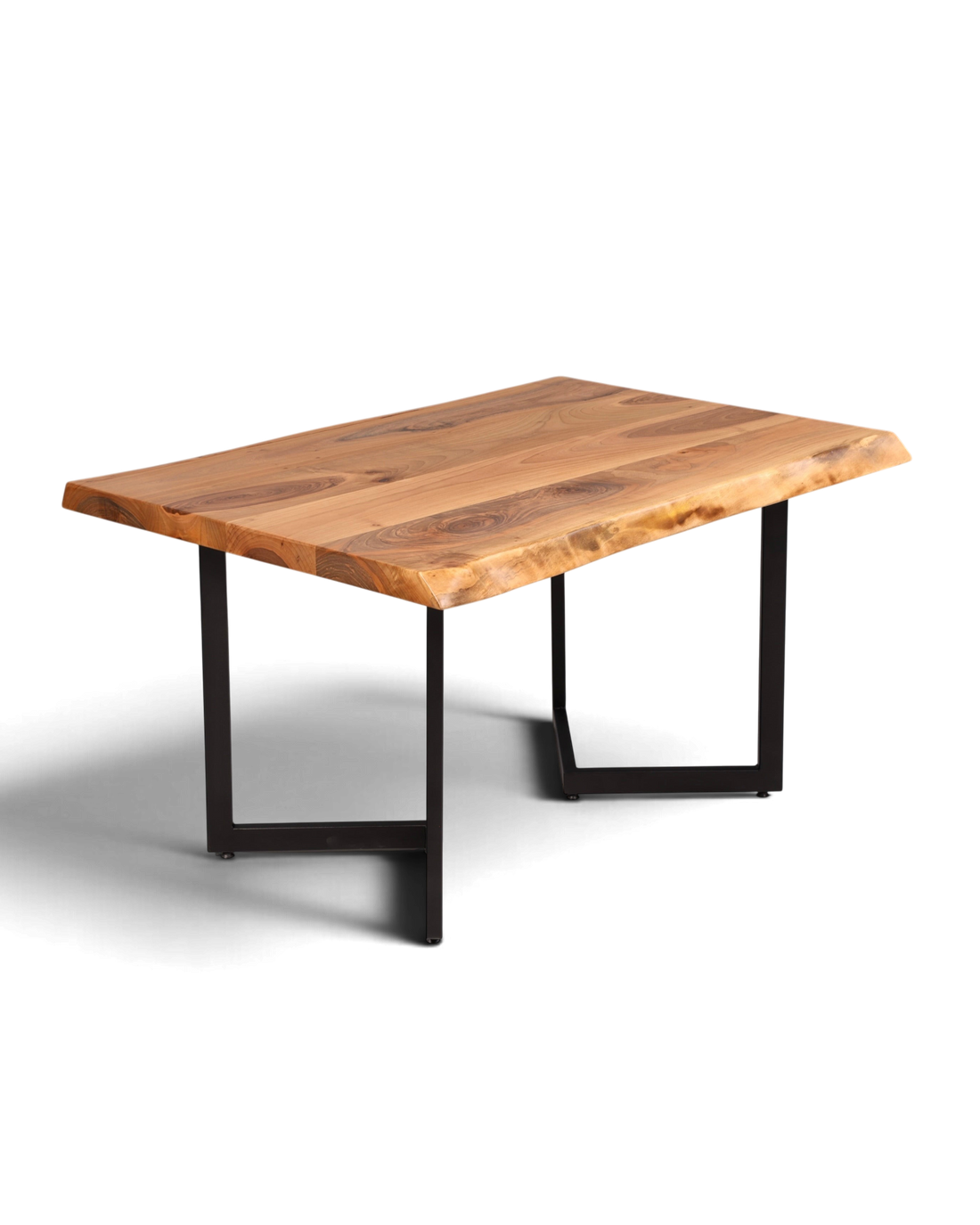 Traumhafter Nussbaum Tisch 140cm-100cm Esszimmer Tisch Baumkanten Platte Massiv Holz Küchentisch