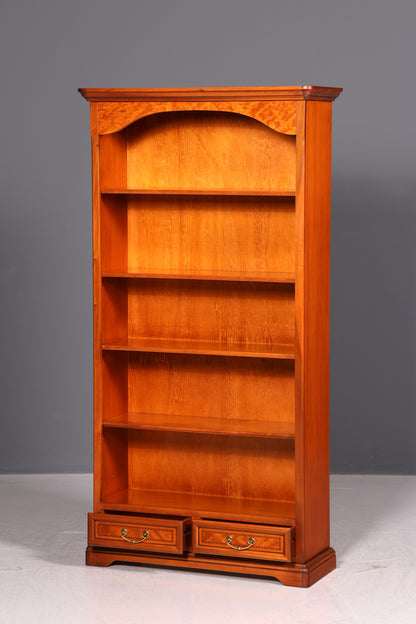 Edles Original Selva Bücherregal Epoca Kirschholz Regal Standregal Bücherschrank Intarsien Italienische Möbel
