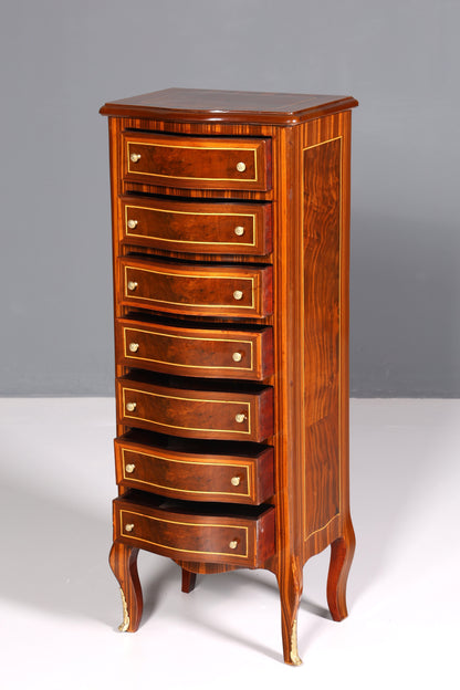 Beautiful Baroque style chest of drawers, vertico chest of drawers, 7 drawers