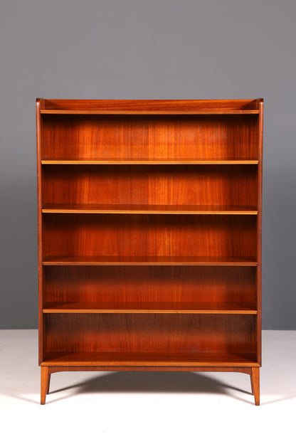 G088 Finish cm Schlichtes Mid Century Regal Vintage Bücherregal Schrank Buchablage 60s Bookshelf