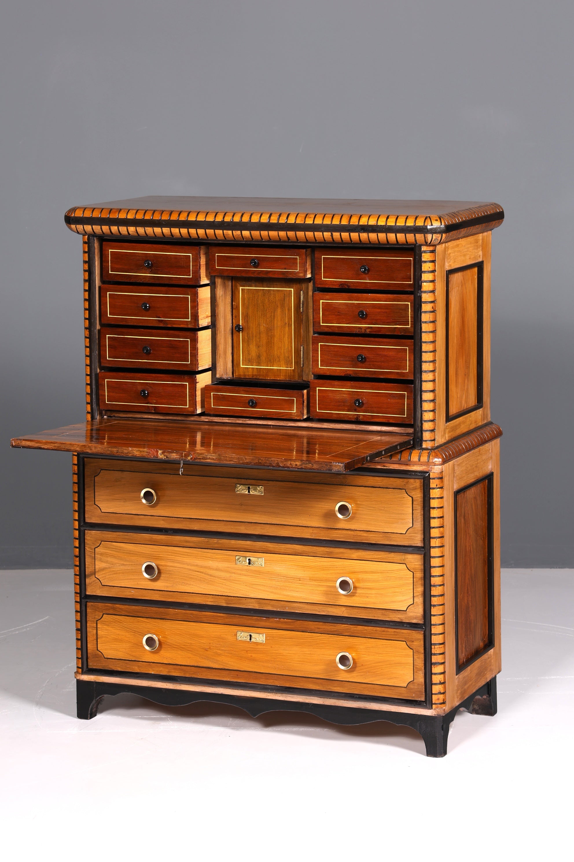 Wunderschöner Antik Sekretär echt Holz Schreibkommode Vertiko Schubladenkommode Schreibtisch