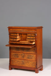 Stilvoller Gründerzeit Sekretär Vertiko Highboard Jugendstil Kommode Schrank um 1880