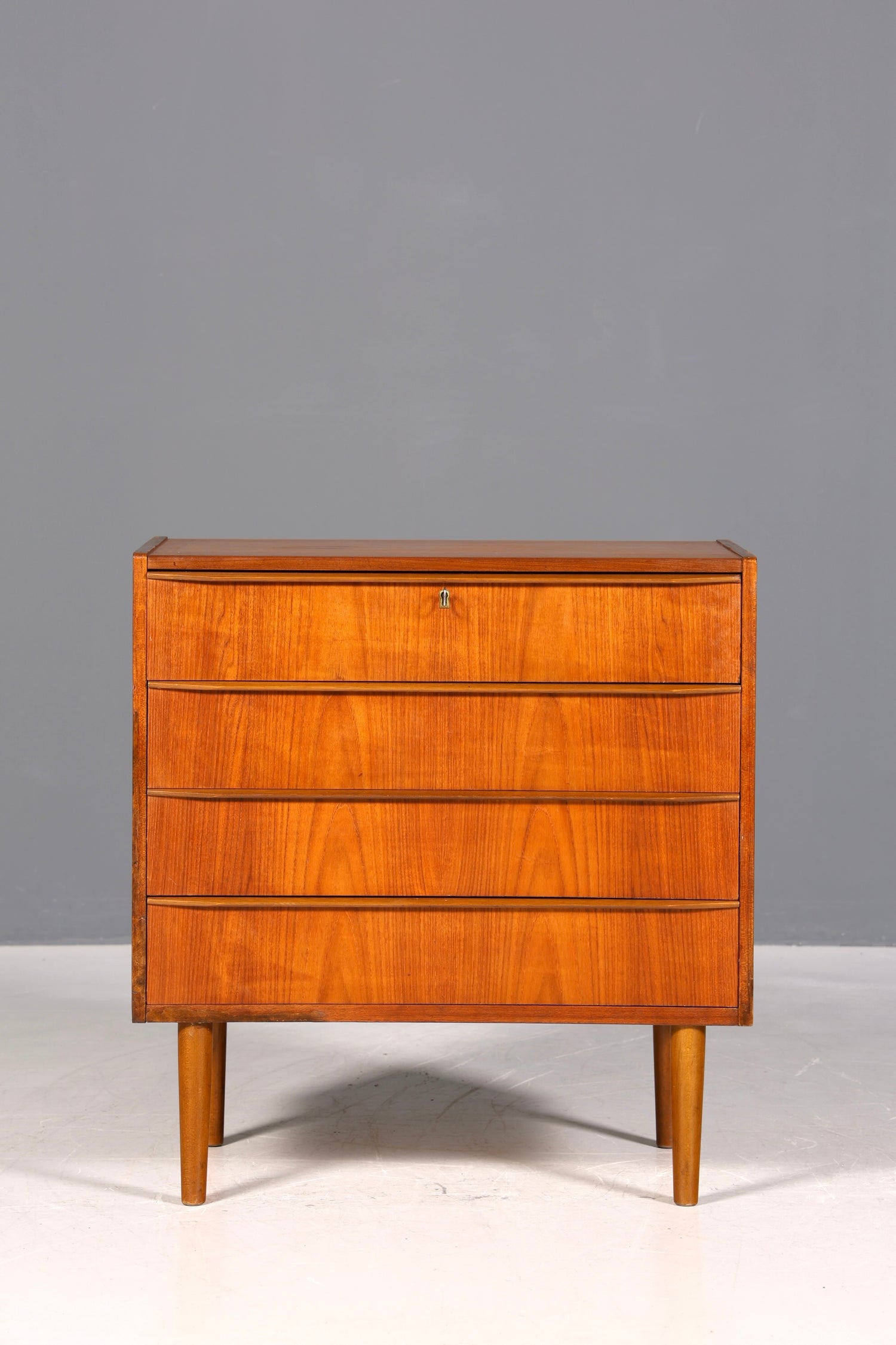 Traumhafte Mid Century Kommode Teak Danish Design Holz Sideboard Vintage Schubladen Kommode