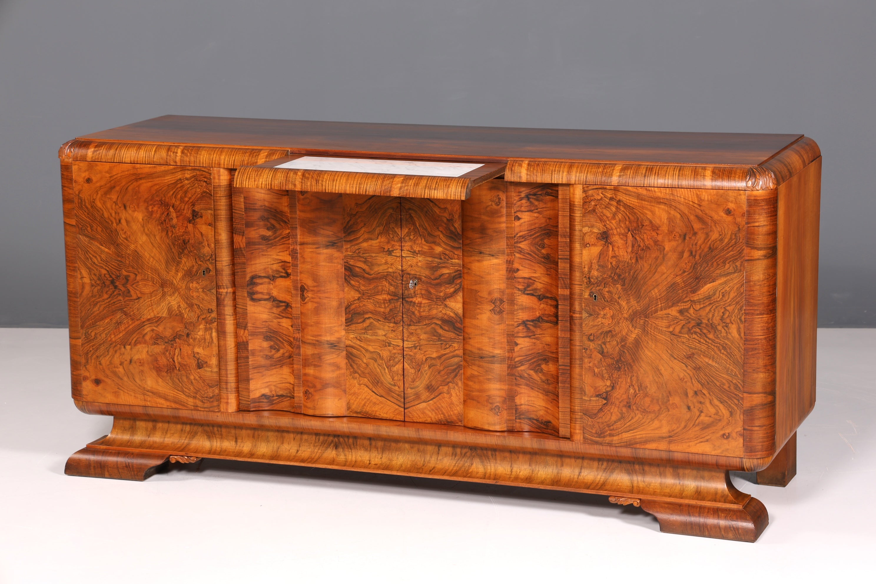 Wunderschönes Original Art Deco Sideboard Antik Schrank TV Kommode Buffet um 1930