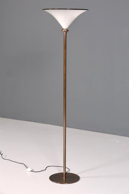 Beautiful Italian floor lamp by Barovier &amp;amp; Toso, Murano glass lampshade, uplighter, floor lamp, 1 of 2