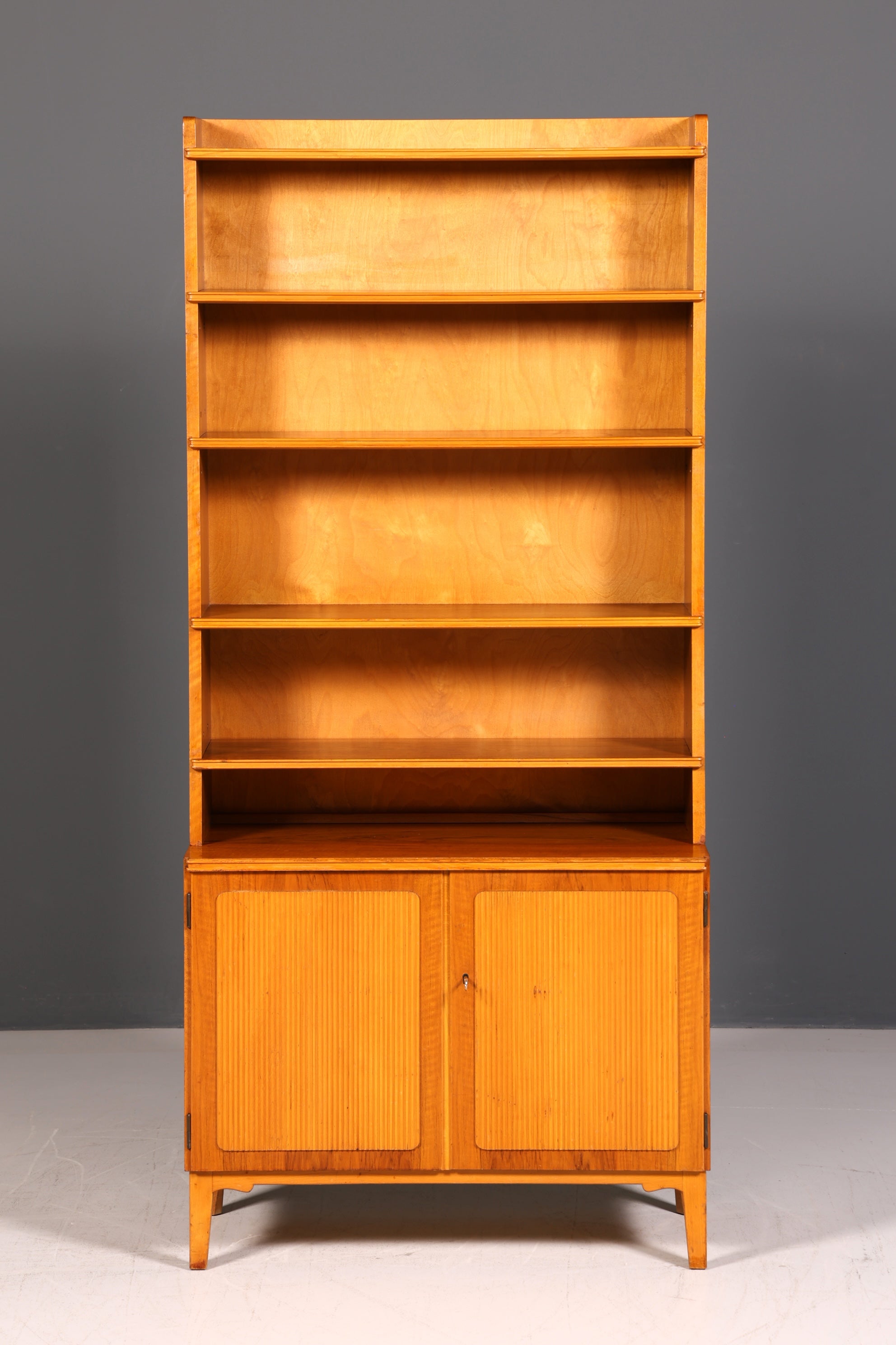 Wunderschöner Mid Century Schrank Highboard Vintage Bücherregal Holz Kommode 60s Designklassiker