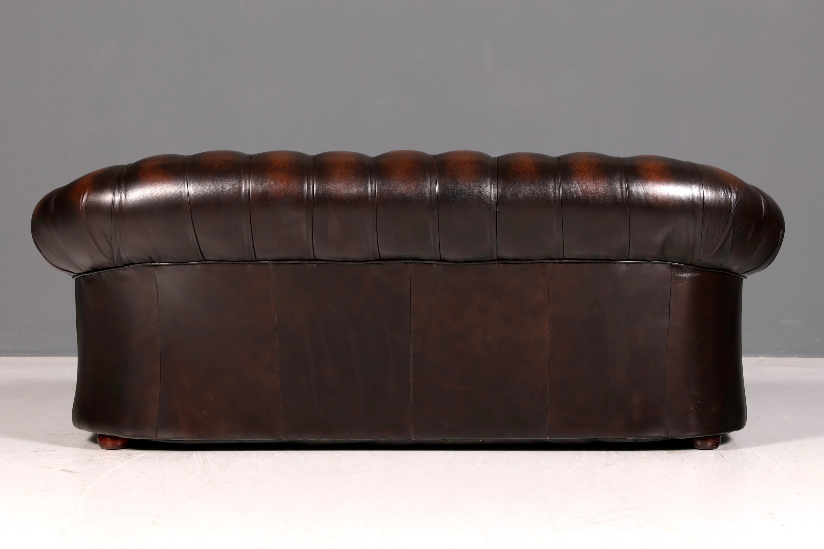Wunderschönes Original Chesterfield Centurion 3-Sitzer Sofa Echt Leder Couch Englisch Polstersofa Antik Vintage