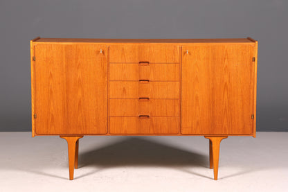 Traumhaftes Mid Century Sideboard Vintage Teak Holz TV Kommode Danish Design 60s Schrank