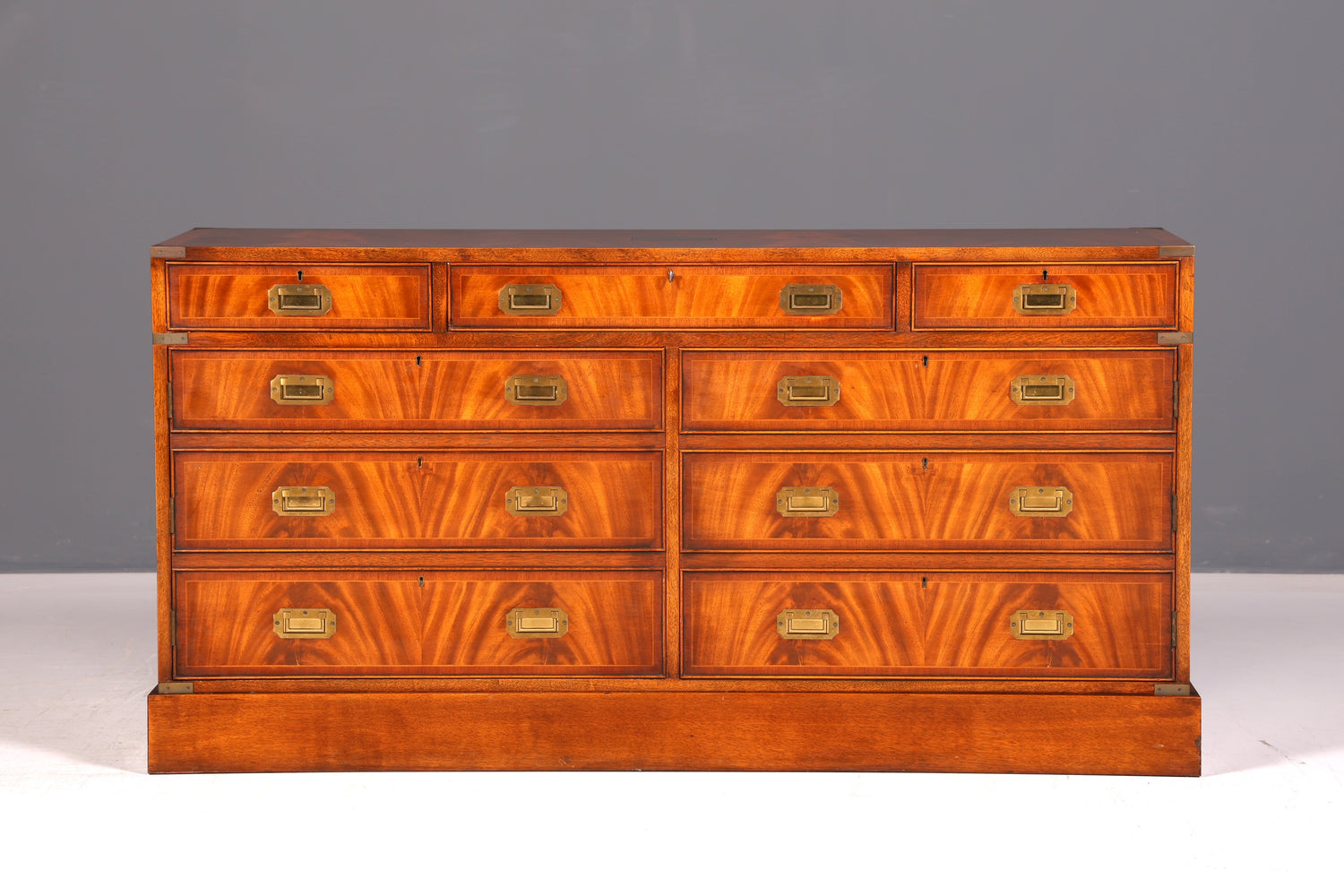 Traumhaftes Maritim Sideboard Englische Schiffs Kommode Englisch Antik Schrank Military Chest