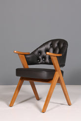 Luxuriöser "Manchester Black" Stuhl Chesterfield Stil  Bürostuhl Esszimmerstuhl Lounge Stuhl