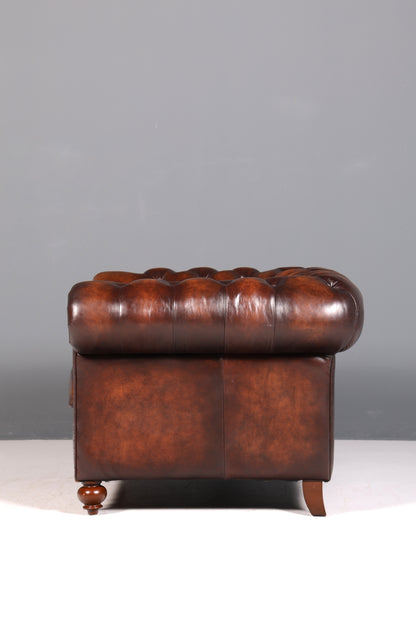 Stilvoller Original Chesterfield Sessel Englischer Armlehnsessel Englisch Herrensessel