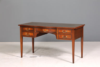 Wunderschöner Englischer Schreibtisch echt Lederauflage Bürotisch Antik Stil Office Desk