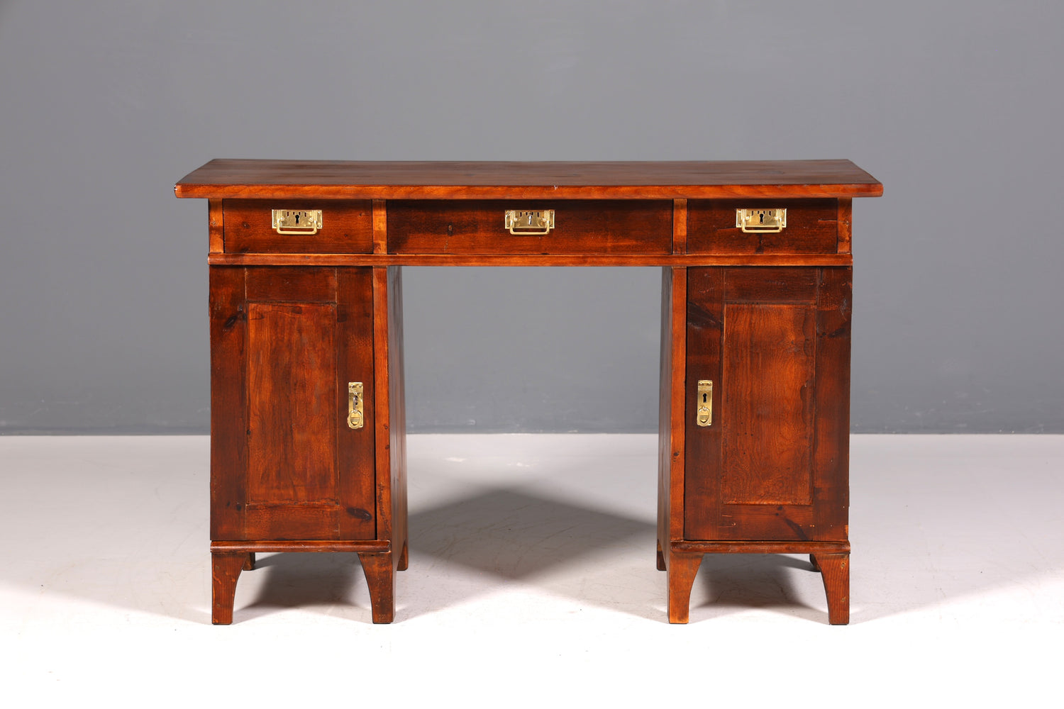 Wunderschöner Jugendstil Schreibtisch echt Holz Office Table Antik Bürotisch