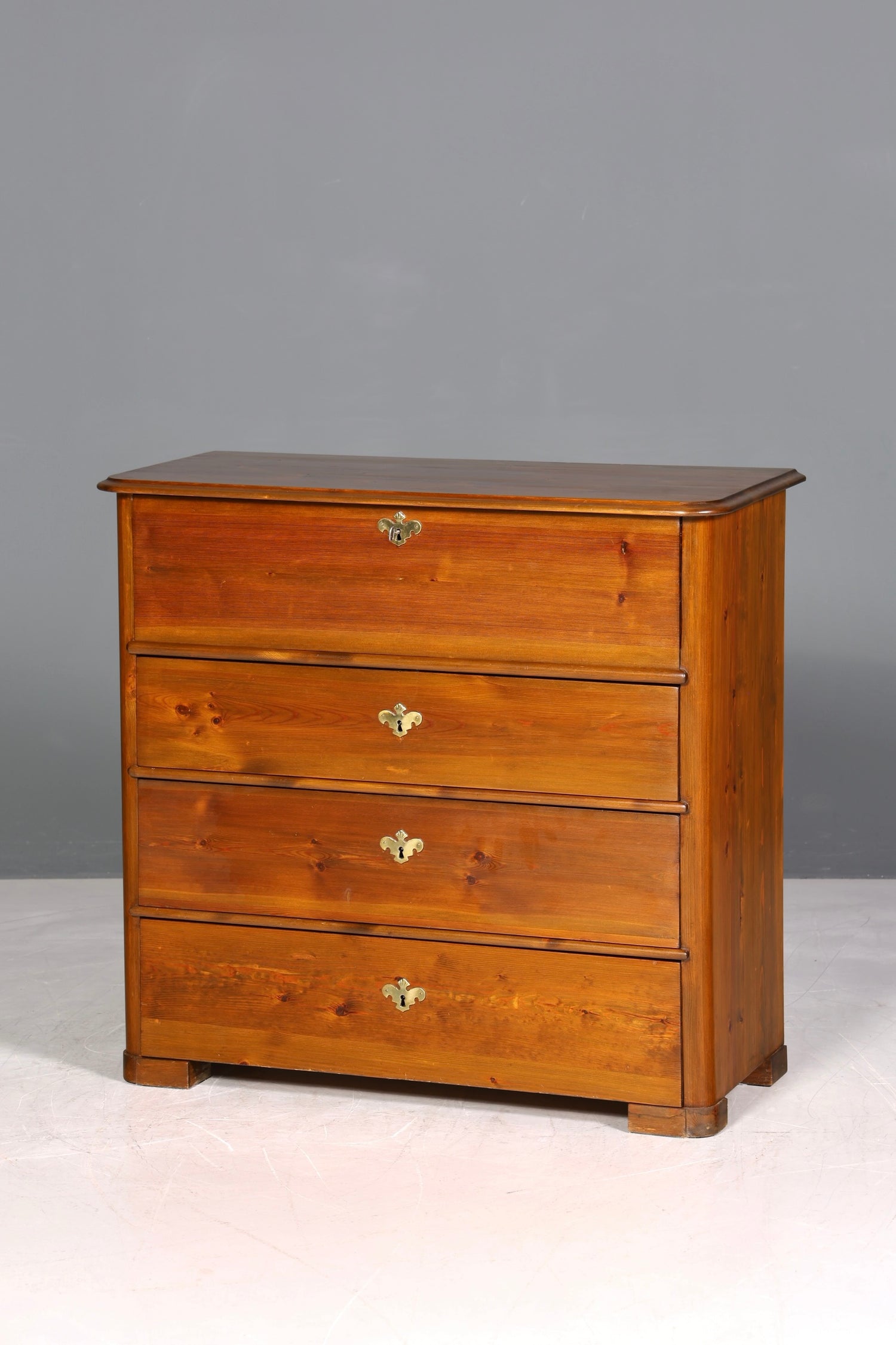 F970 Finish cm Stilvolle Louis Philippe Kommode Nussbaum Gründerzeit Schubladenkommode um 1890