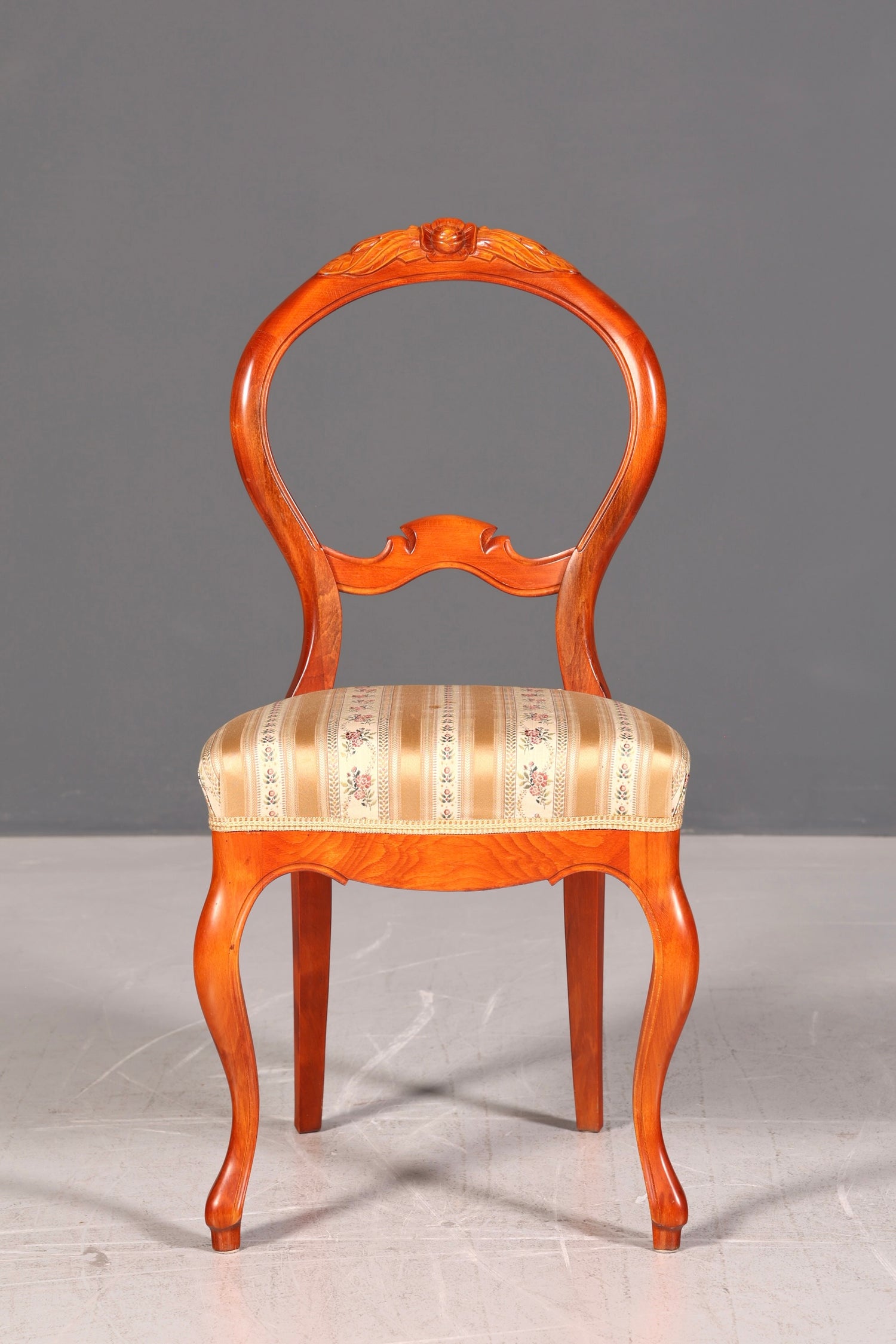 Traumhafter Louis Philippe Stuhl um 1880 Biedermeier Antik Sekretär Stuhl Echt Holz Polsterstuhl Esszimmerstuhl Vintage