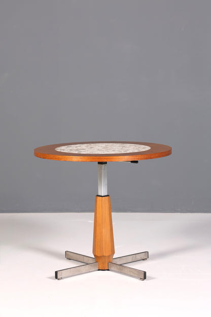 Wunderschöner Mid Century Couchtisch Retro Ablagetisch Vintage Beistelltisch Höhenverstellbar
