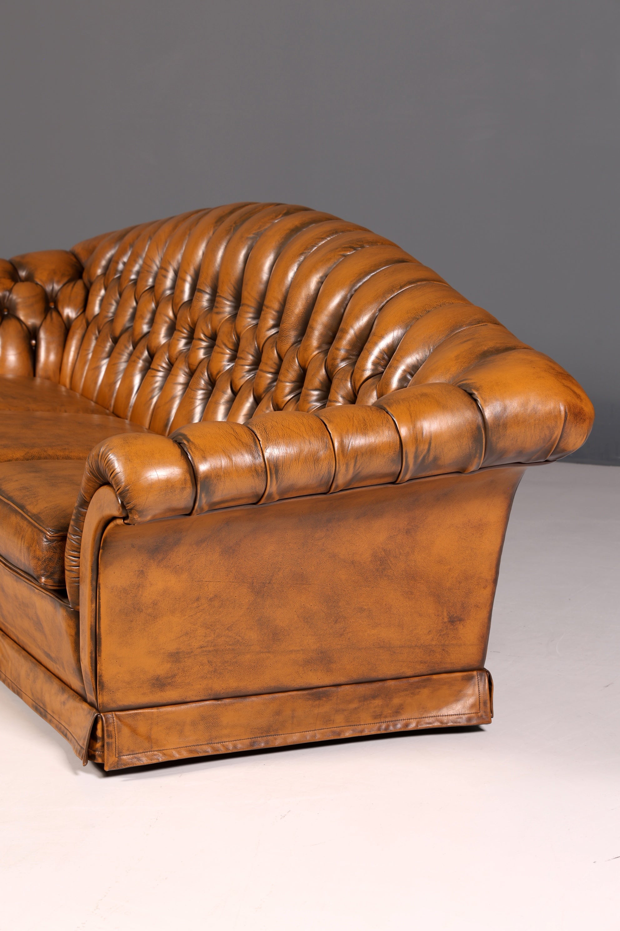 G151 Finish cm Wunderschönes Original Chesterfield Sofa 3- Sitzer echt Leder Oxblood Couch Englisch (Kopie)