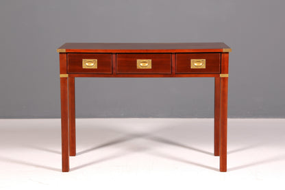 Edler Maritimer Schreibtisch Englischer Military Chest Bürotisch Office Table