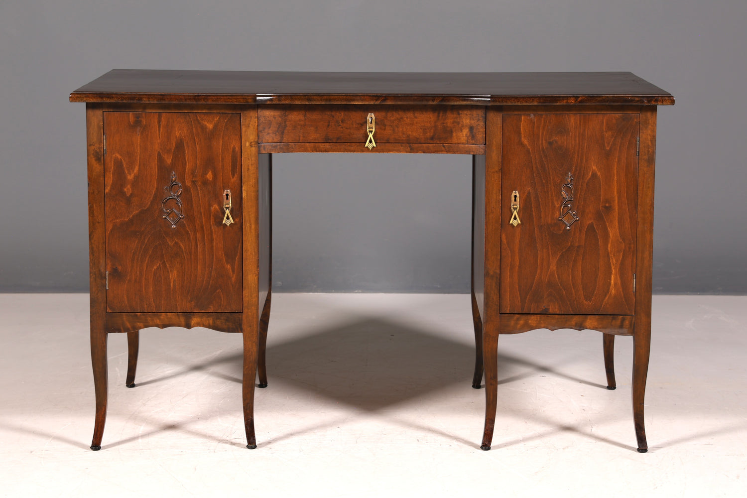 G363 Finish Wunderschöner Jugendstil Schreibtisch echt Holz Office Table (Kopie)