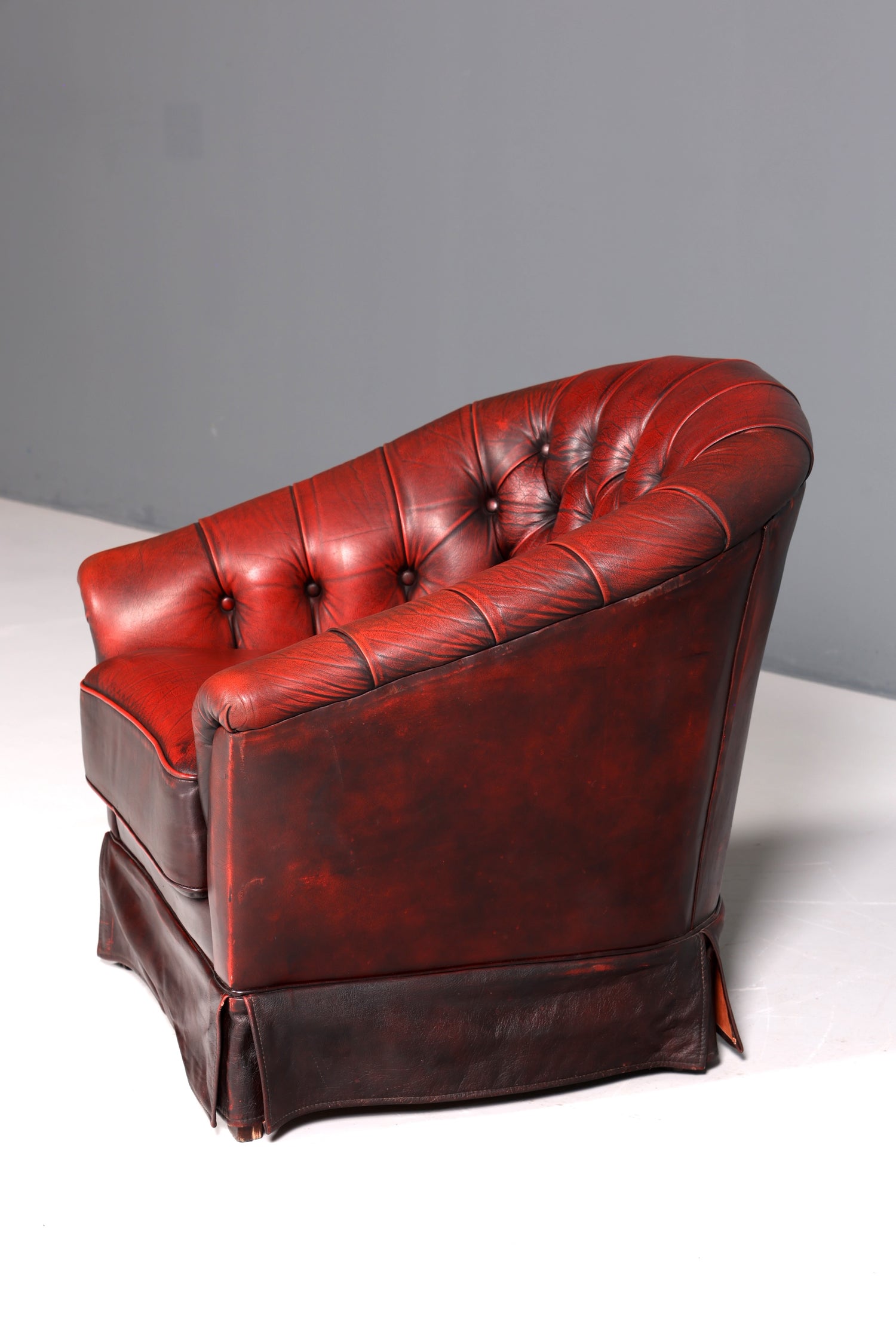 F844 Finish Stilvoller Original Chesterfield Sessel Englischer Armlehnsessel Englisch Herrensessel