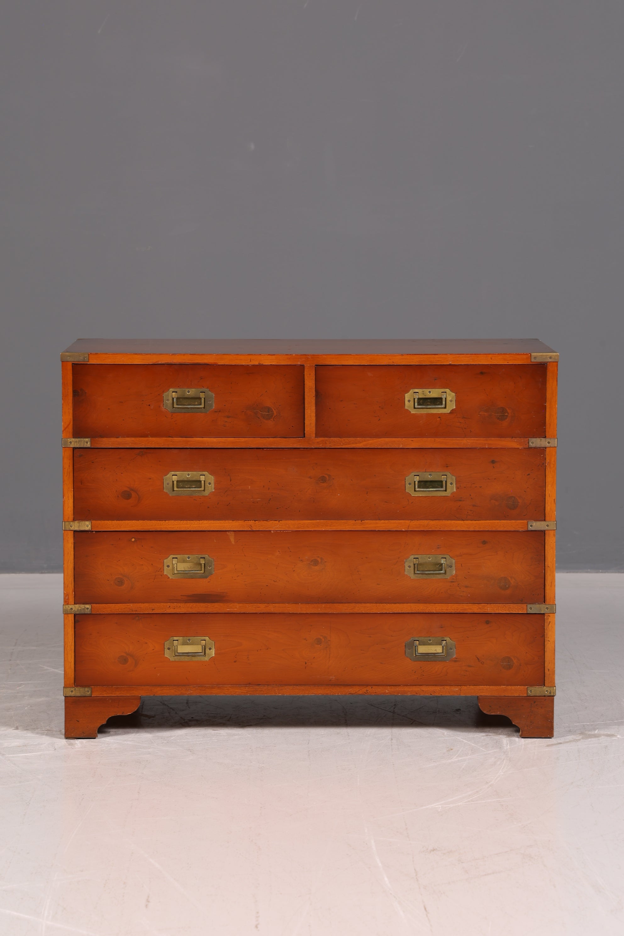 Traumhafte Maritime Kommode Military Chest Englisch Schiffskommode Schrank Kolonial Vintage