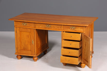 Traumhafter Jugendstil Schreibtisch Gründerzeit Bürotisch echt Holz Desk Office Table