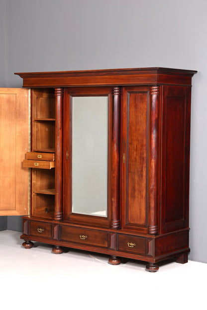 Wunderschöner Gründerzeit Schrank Biedermeier Kleiderschrank Antik Jugendstil Wäscheschrank