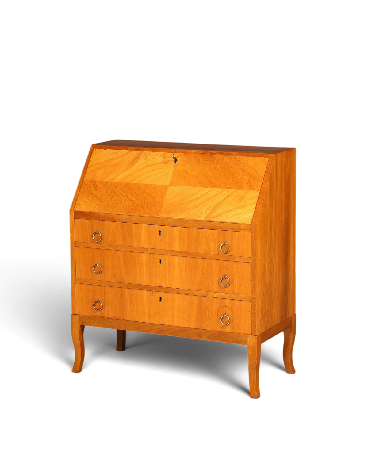 G677 Finish cm Schlichter Mid Century Sekretär Vintage Schreibmöbel echt Holz Kommode Office Secretary (Kopie)