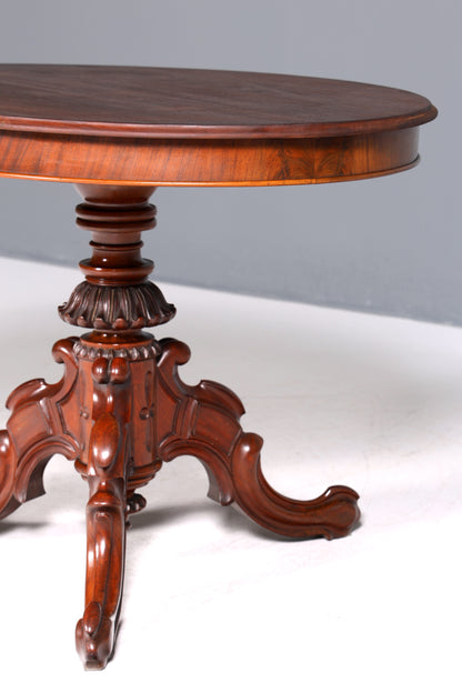 Traumhafter ovaler Louis Philippe Tisch Gründerzeit Esstisch Antik Küchentisch