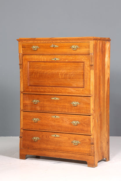 Edler Louis Philippe Sekretär um 1880 Gründerzeit Antik Schrank Chiffoniere Highboard