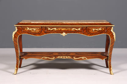 Traumhafte Barock Stil Konsolen Tisch Marmor Antik Stil Intarsien Konsole