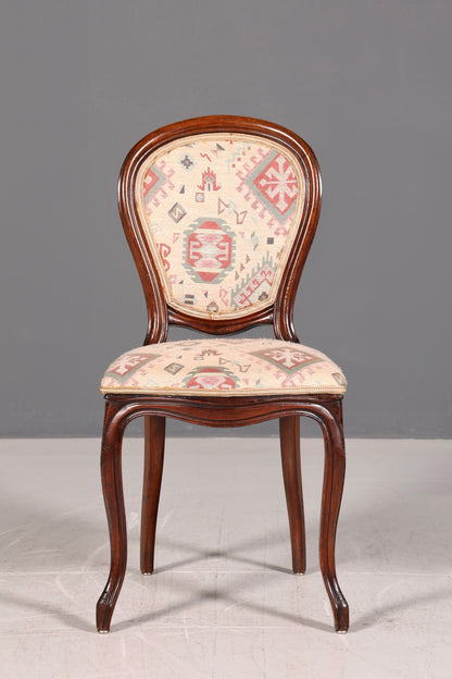 Traumhafter Louis Philippe Stuhl Antik Sekretär Stuhl Biedermeier Echt Holz Esszimmerstuhl Polsterstuhl Vintage