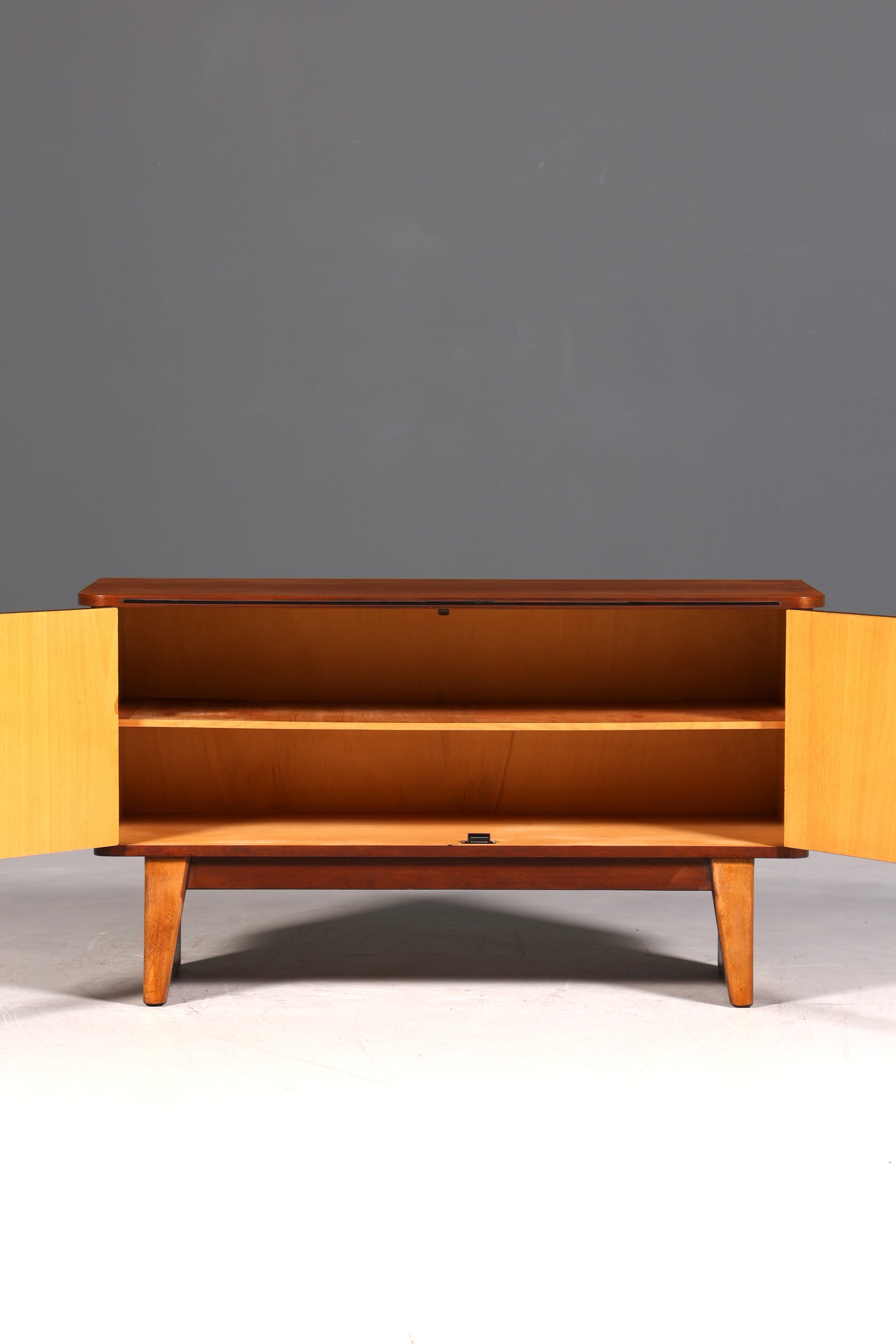 F950 Finish cm Wunderschöne Mid Century Kommode Vintage Schrank Retro Flur Kommode 60s Regal Sideboard