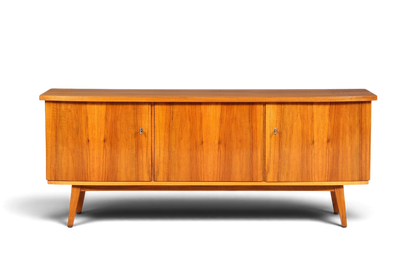 Hauptstadt Möblerei Mid Century Sideboard aus Echtholz im skandinavischen Design der 60er Jahre