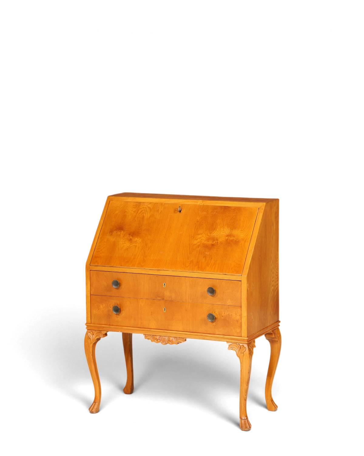 Wunderschöner Sekretär Chippendale Stil Antik um 1940 Büro Kommode Schreibkommode