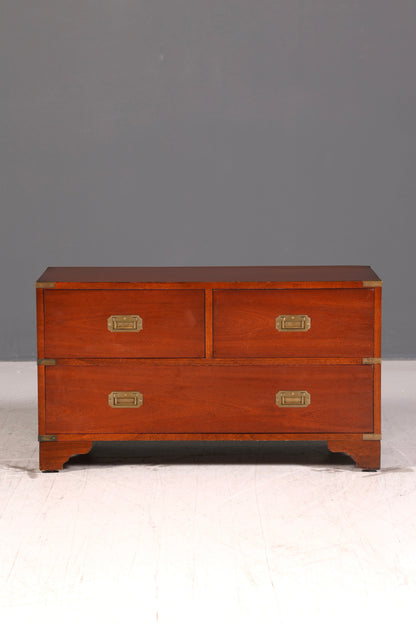 Wunderschöne Maritime Kommode Kemble Englisch Military Chest Schubladenkommode Wäschekommode 1 von 2