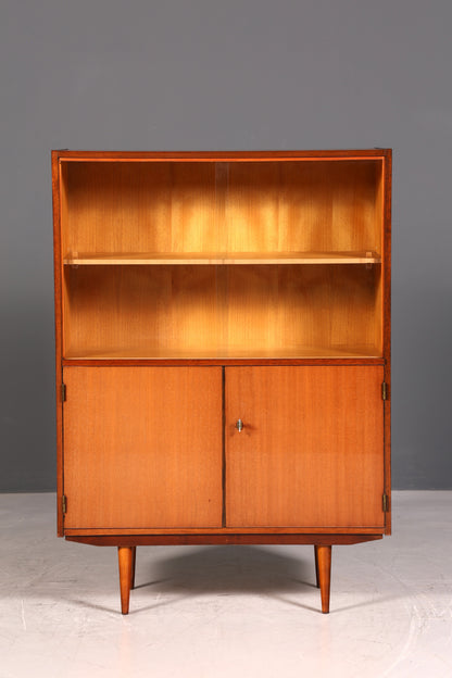 G142 Finish Wunderschöne Mid Century Vitrine Vintage Regal Retro Bücherregal VEB Bookshelf