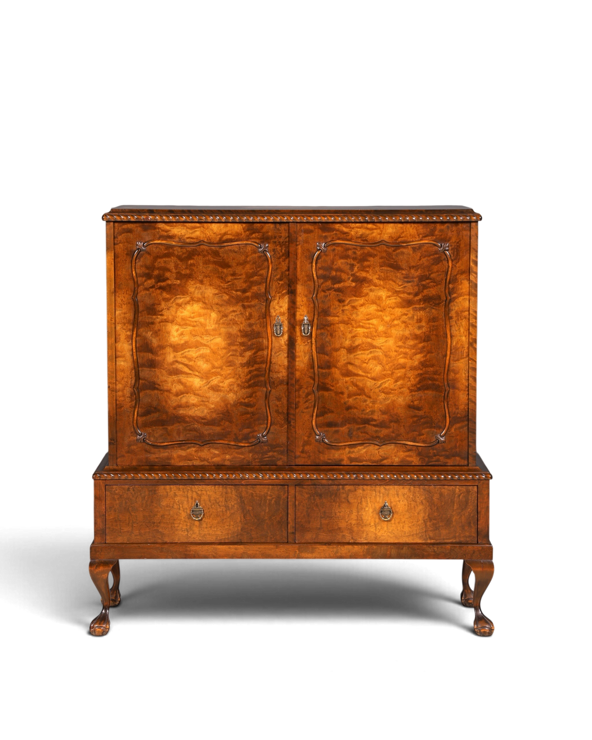 G365 Finish Stilvoller Original Art Deco Schrank Vertiko Sideboard um 1930 Highboard Kommode (Kopie)
