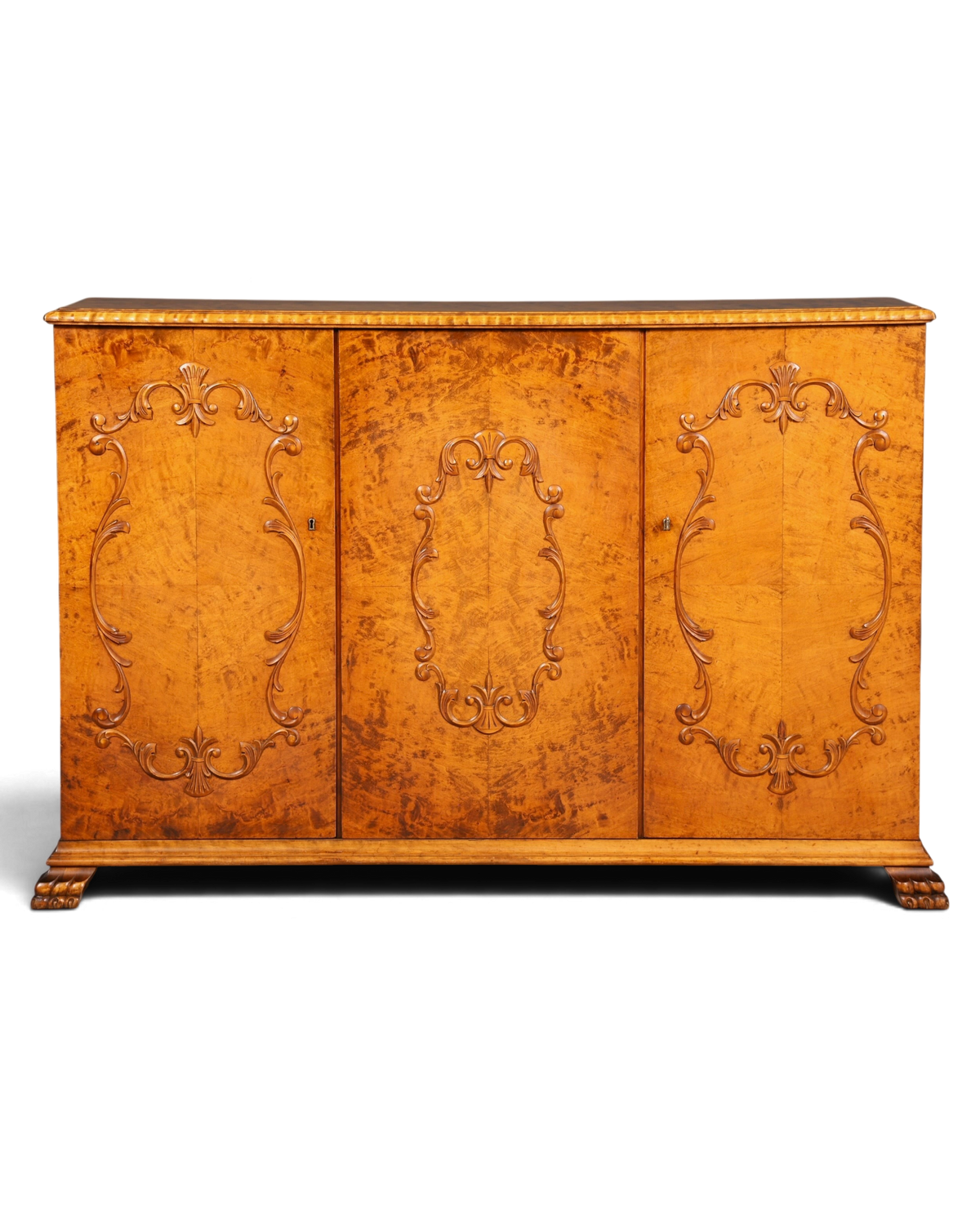 Stilvoller Original Art Deco Schrank Vertiko um 1940 Aktenschrank echt Holz Wäscheschrank Highboard