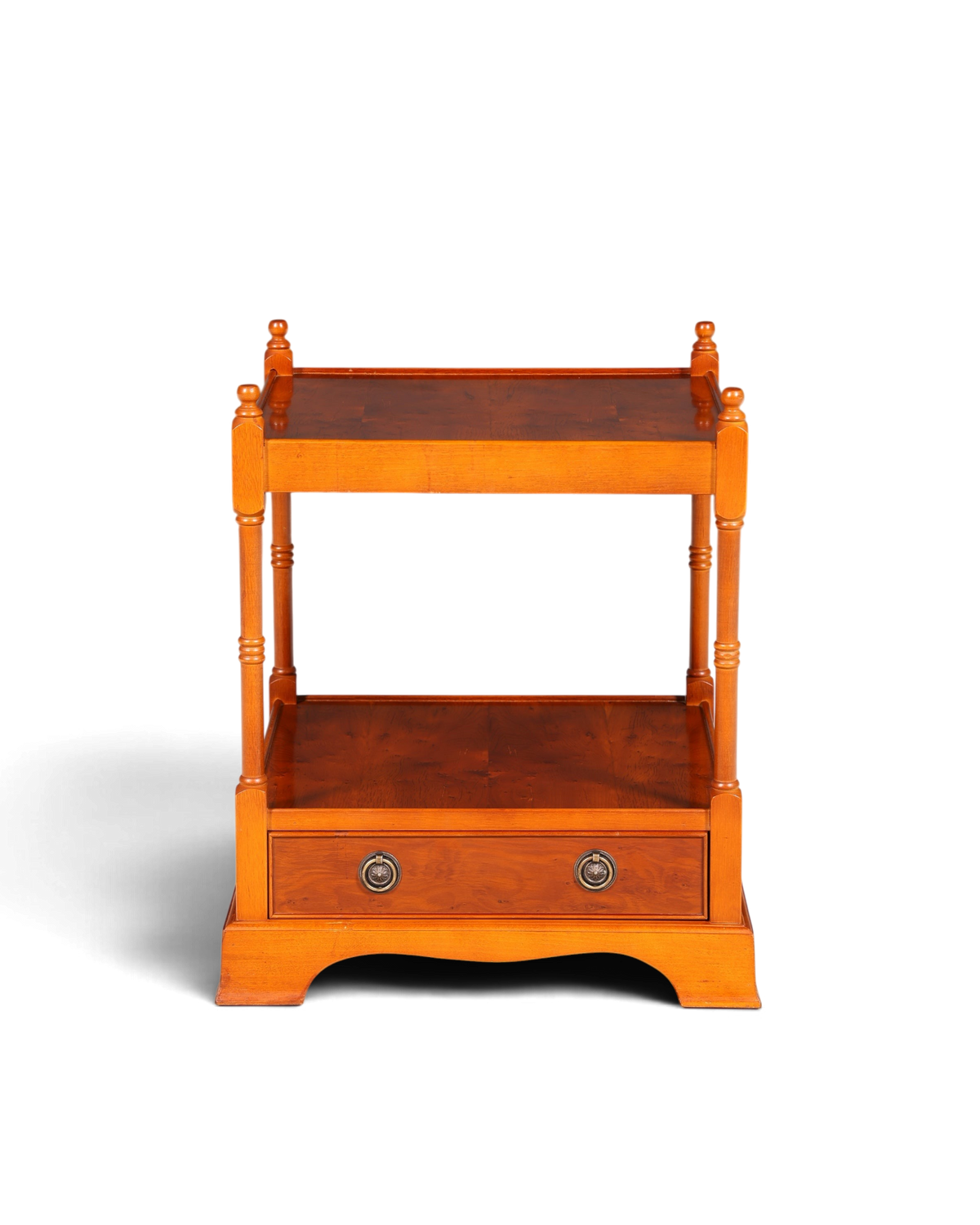 Traumhafter Englischer Antik Couchtisch Beistelltisch Regency Stil Ablagetisch Massivholz