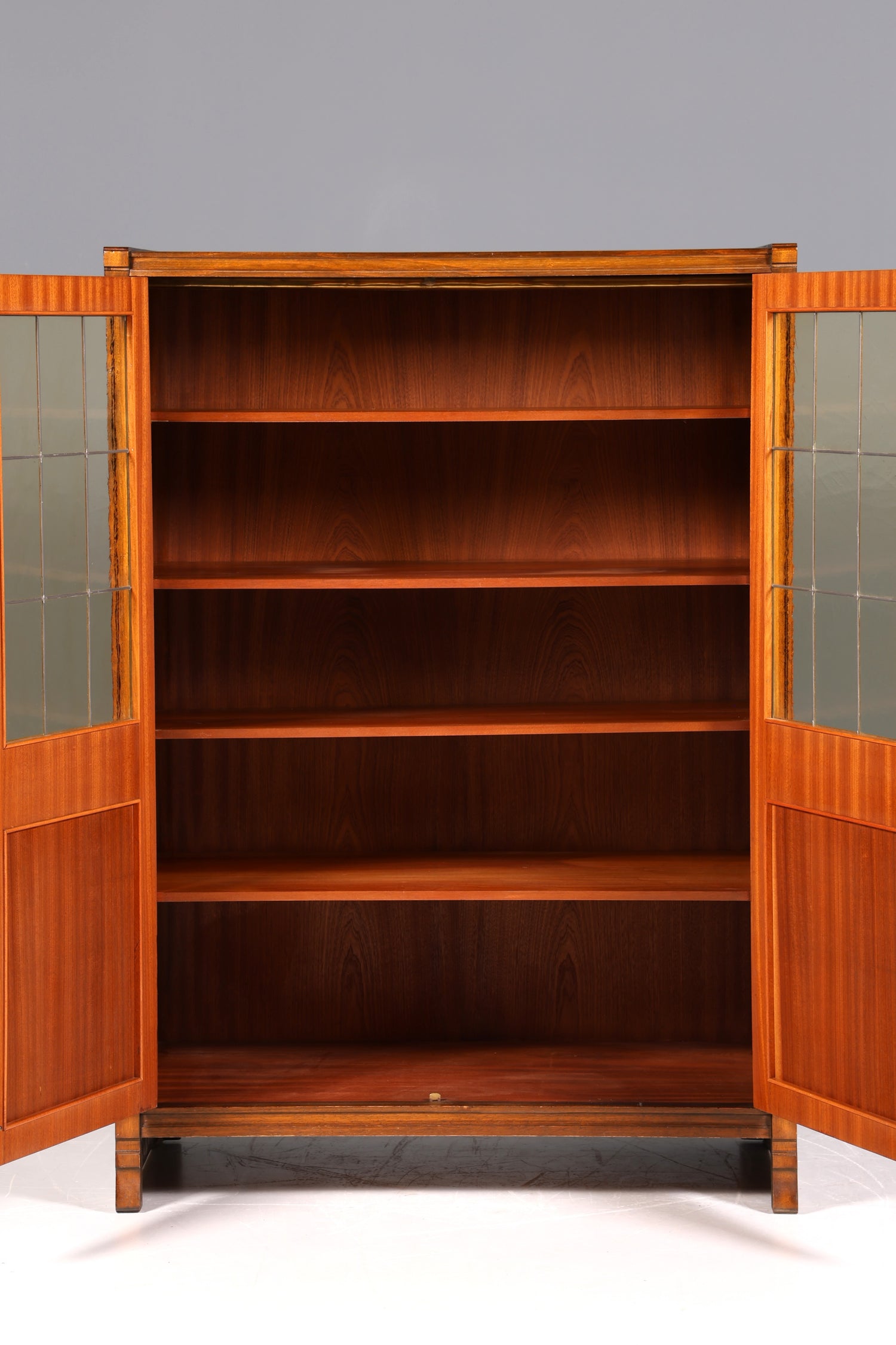 Traumhafte Jugendstil Vitrine Antike Holz Bücherschrank Eiche Antik Schrank Geschirrschrank