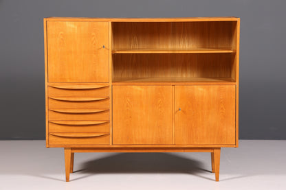 Original Hellerau Mid Century Vitrine Schrank Franz Ehrlich 602 Kommode Bücherregal Highboard