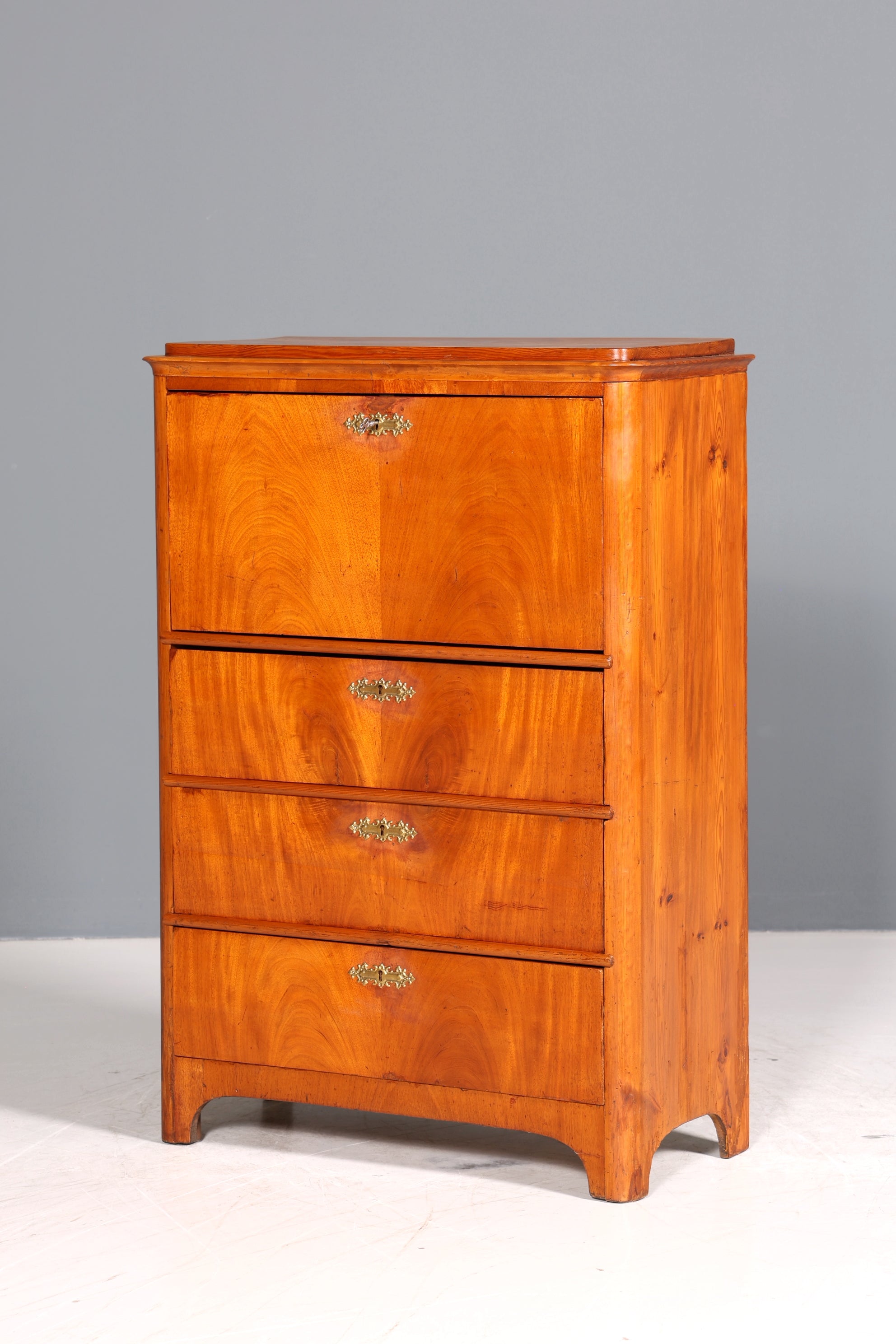 Traumhafter Biedermeier Sekretär Vertiko Antik Kommode Office Schreibkommode