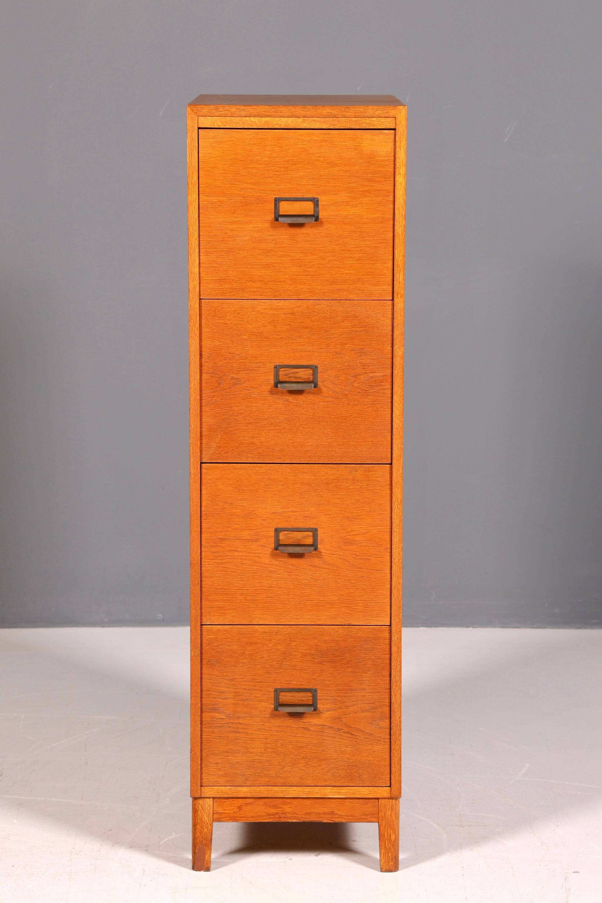 Edler Mid Century Aktenschrank Bauhaus Apothekerschrank Vintage Schubladenkommode Vertiko Retro
