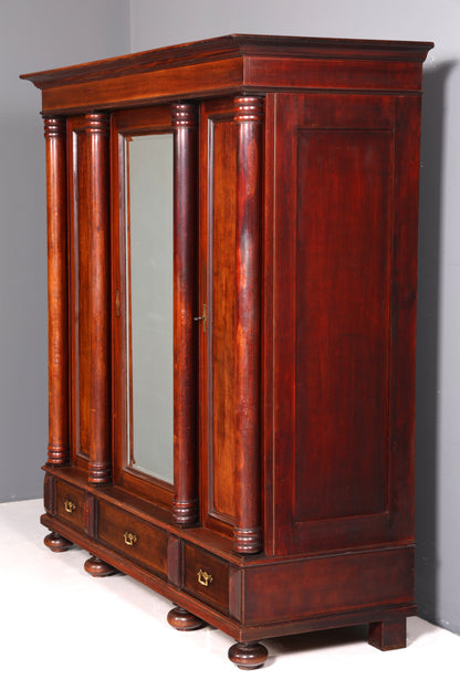 G186 Finish Biedermeier? Edler Gründerzeit Schrank um 1880 Kleiderschrank Antik Jugendstil Wäscheschrank