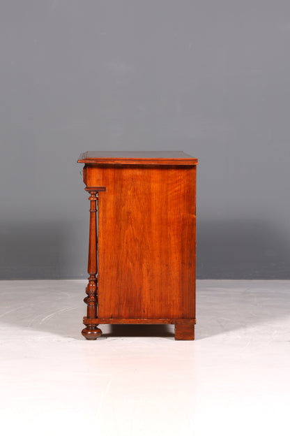 Wunderschöne Gründerzeit Kommode Louis Philippe Schubladen Kommode Nussbaum Sideboard um 1880