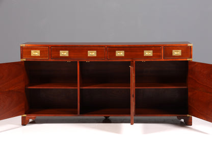 Beeindruckendes Maritim Sideboard Englische Schiffs Kommode Englisch Antik Schrank Military Chest